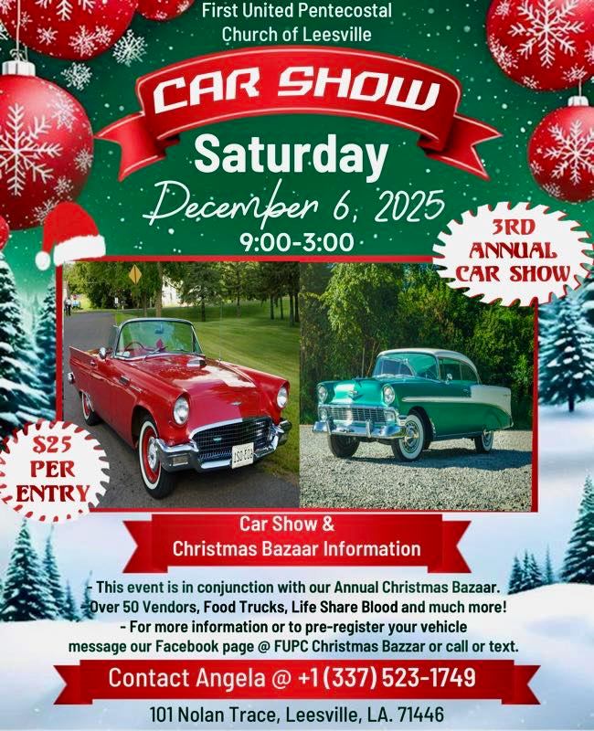 3rd Annual Car Show - Vernon Parish Louisiana