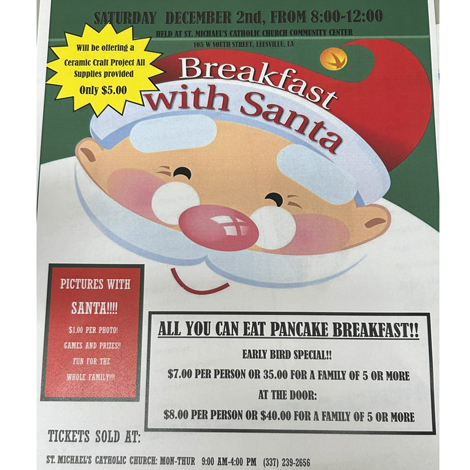 Breakfast with Santa - Vernon Parish Louisiana
