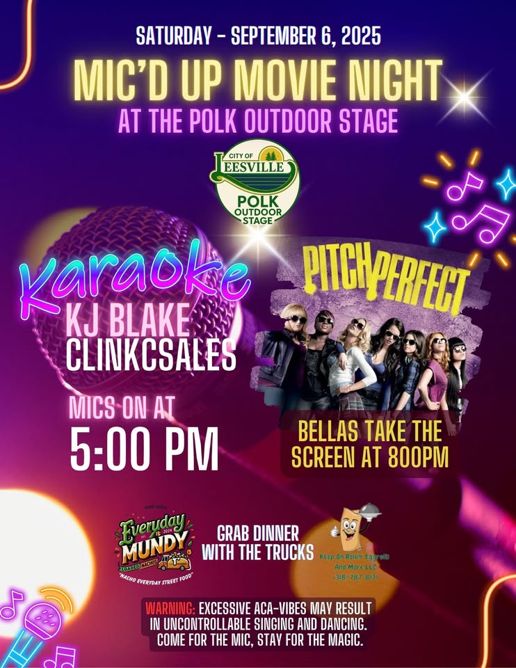 Mic’d Up Movie Night - Vernon Parish Louisiana