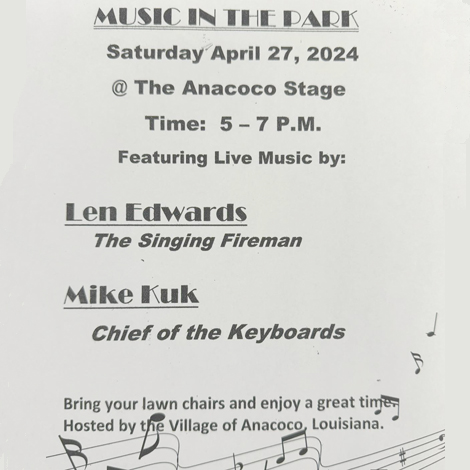 Anacoco Music in the Park - Vernon Parish Louisiana
