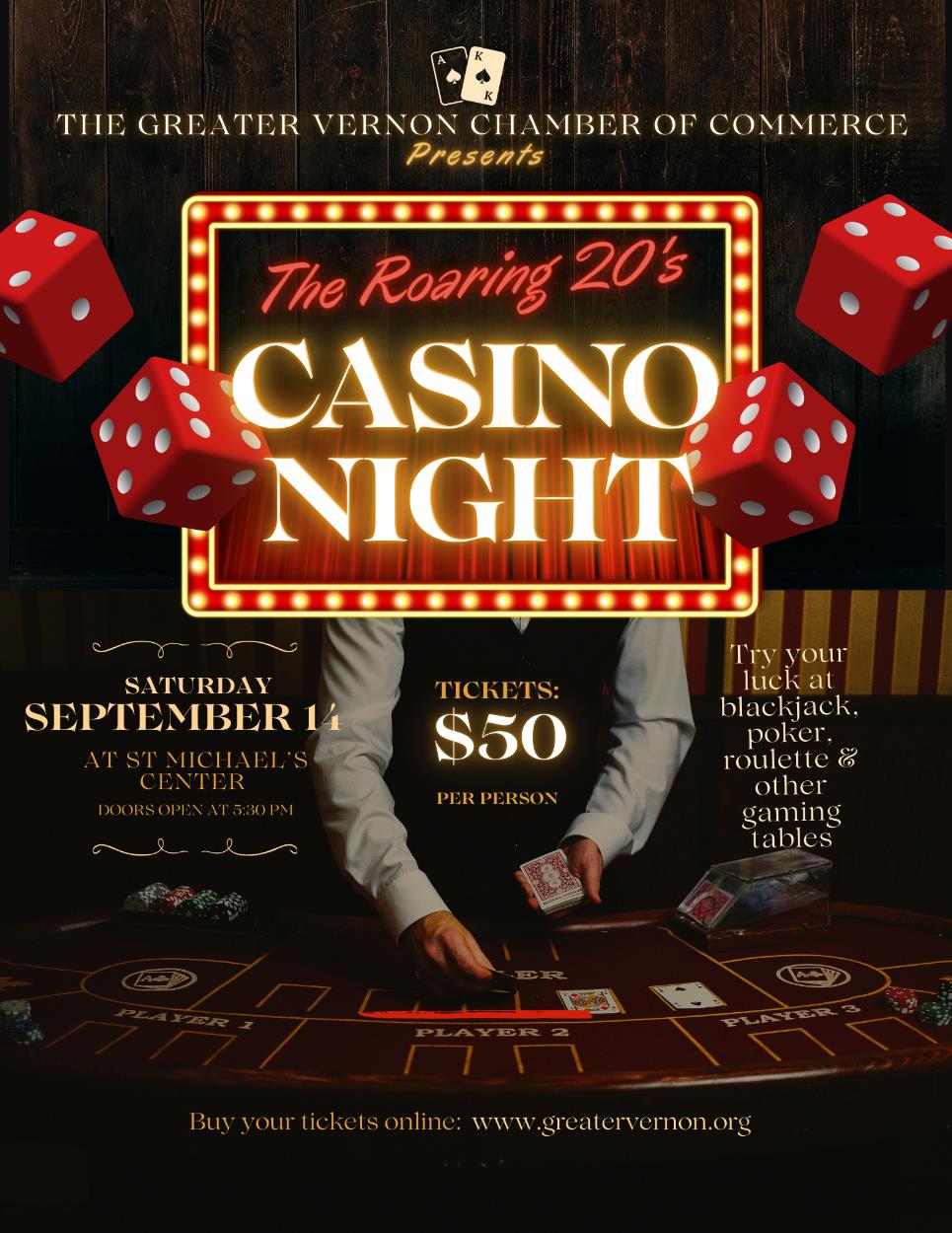 Roaring 20’s Casino Night - Vernon Parish Louisiana